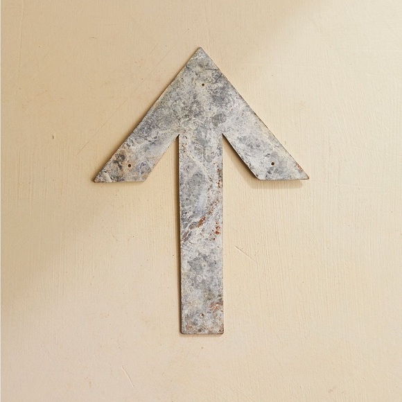 Anthropologie Terrain Iron Arrow Anthro Home Decor New Metal Farmhouse Weathered - Picture 2 of 2